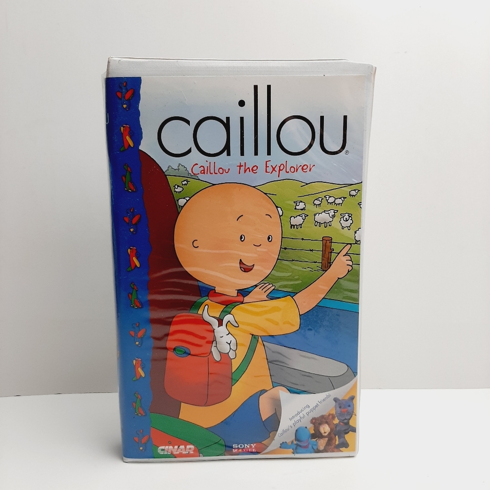 🍒4 for $20🍒 Caillou the Explorer - VHS Video Cassette Tape